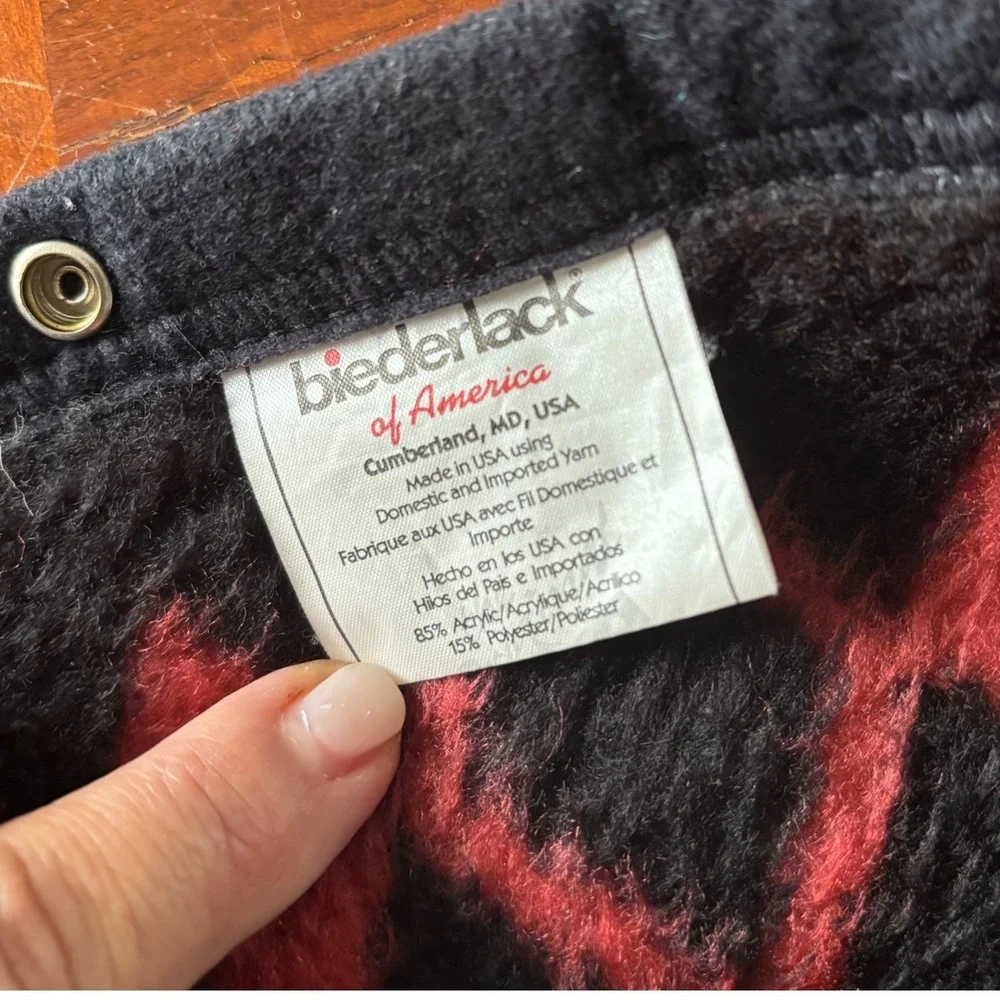 Biederlack Vintage Southwestern Wearable Zipper Snap Blanket Poncho | USA Made